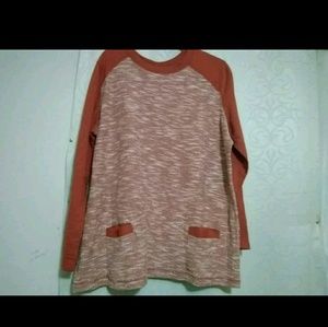 Orange sparkly sweater